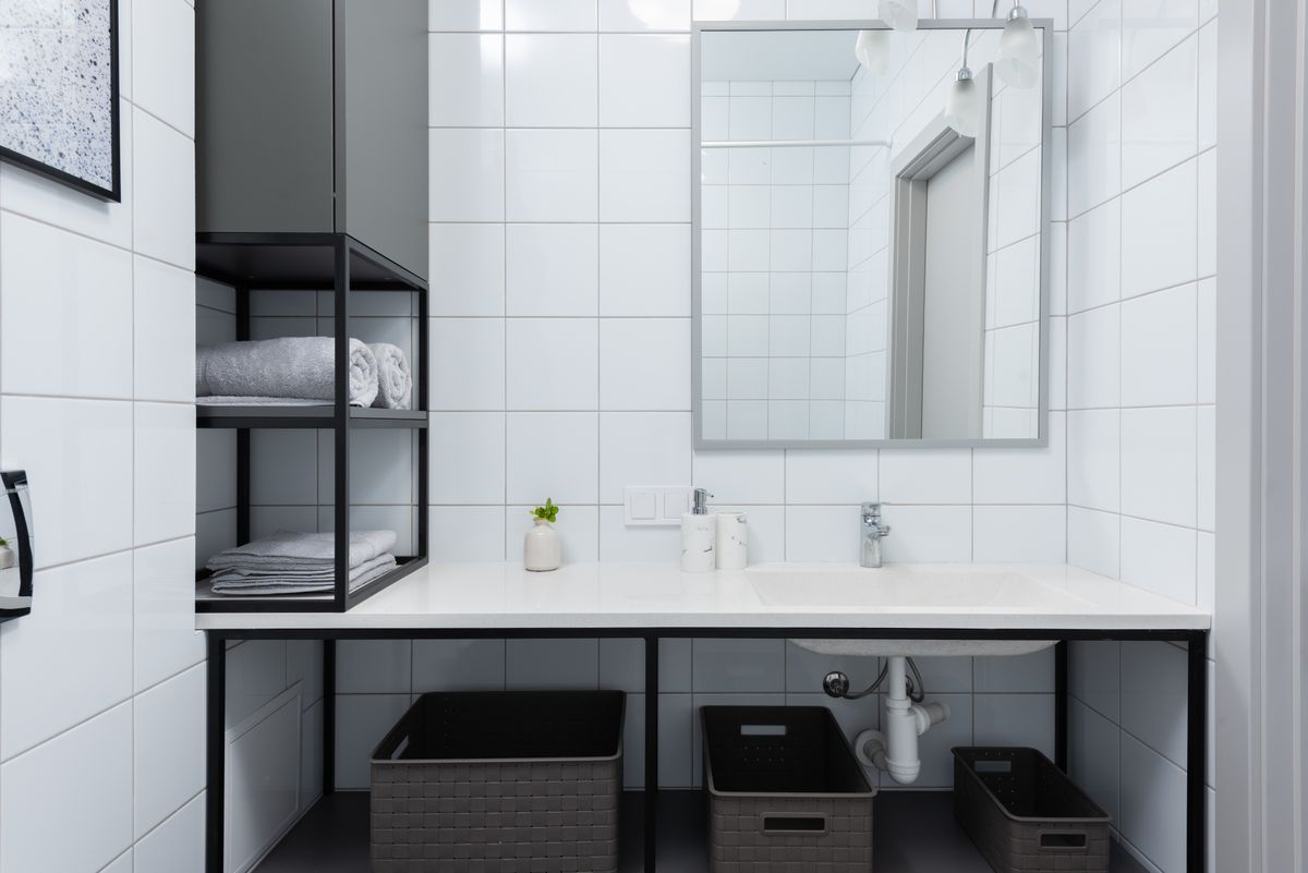 Bano moderno doble lavabo Zaragoza